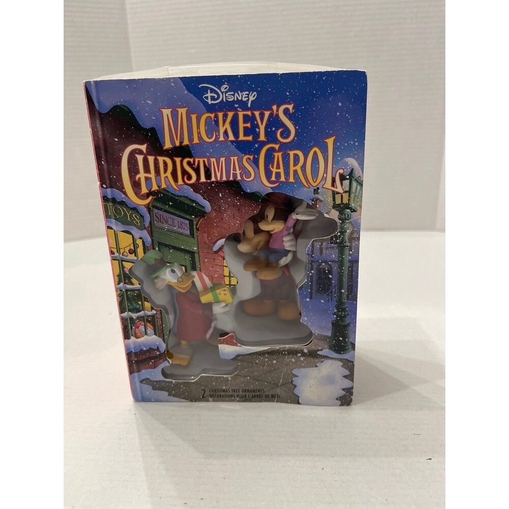 Hallmark Disney's Mickey's Christmas Carol Set of 2 Ornaments New In Box